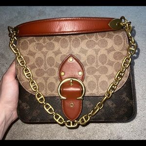 Coach 1941 Beat Bag in signature canvas NWOT